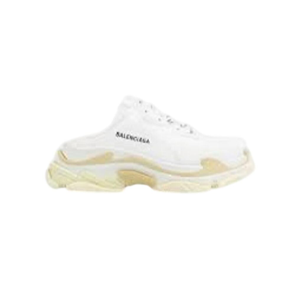 Balenciaga NIB Triple S Mule Sneakers in White Size 39 or US size 9